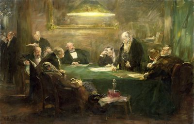 Das Treffen des Vorstands, 1900 von Ferdinand Brutt